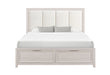 MARIAH BEIGE KING BED - De Avenue Furniture