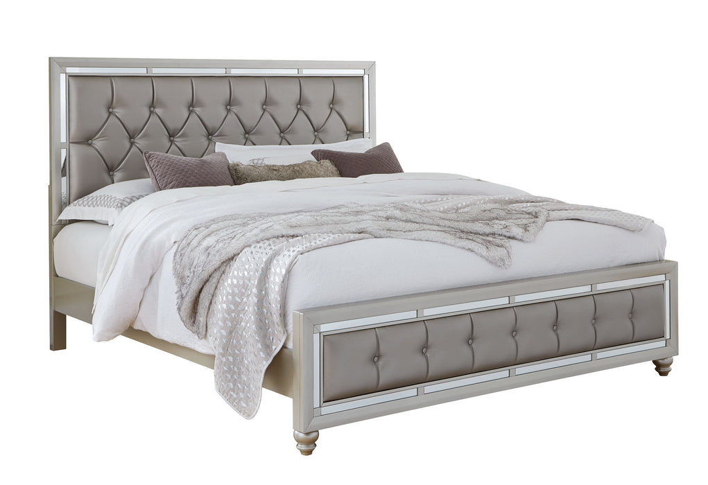 RILEY SILVER KING BED - De Avenue Furniture