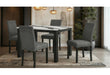 D8032DT PANDA DINING TABLE & D9026DC BLK DINING CHAIR - De Avenue Furniture