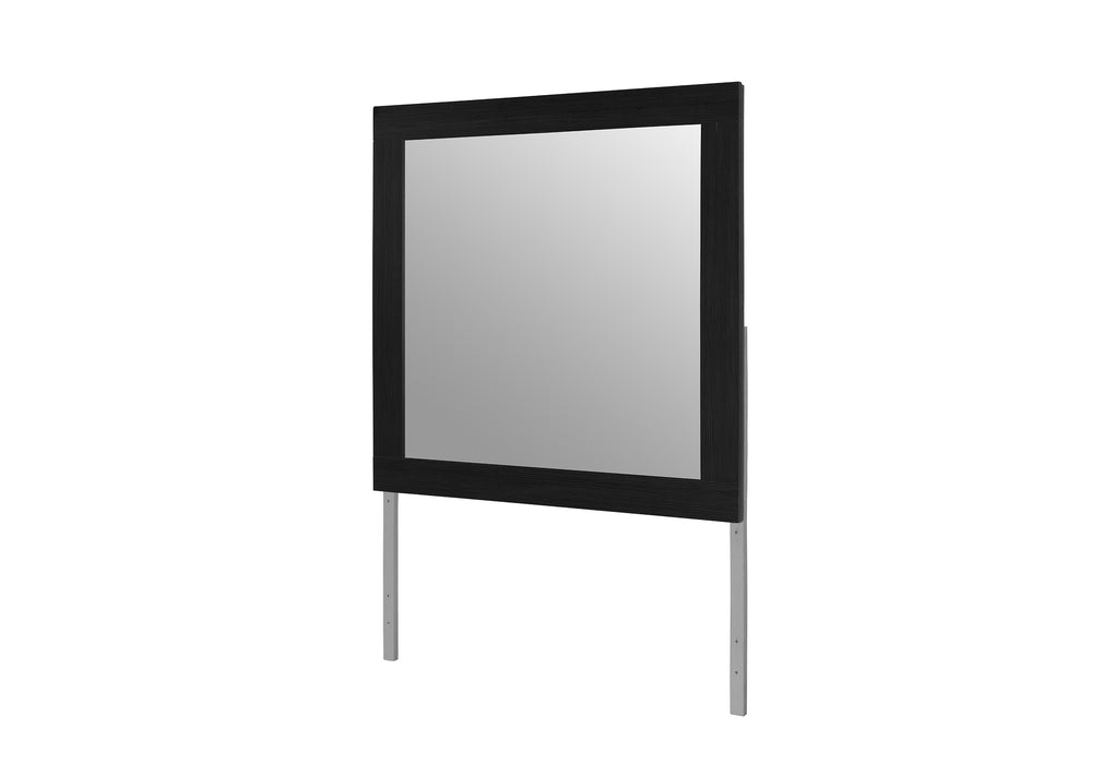 EMMA BLACK/GREY MIRROR - De Avenue Furniture