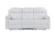 U6026 BLANCHE WHITE RECLINING SOFA WITH LED - De Avenue Furniture