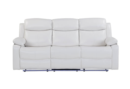 U6026 BLANCHE WHITE RECLINING SOFA WITH LED - De Avenue Furniture