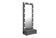 LEXI GREY TALL MIRROR WITH DRAWER AND SPEAKERS - De Avenue Furniture