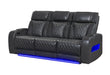 U8611 BLANCHE CHARCOAL POWER RECLINING SOFA WITH PHR AND LED - De Avenue Furniture