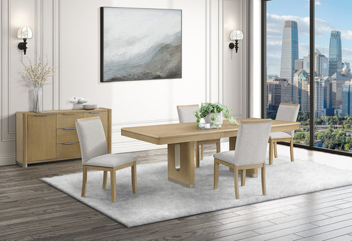 D1248 NATURAL DINING TABLE AND 6 DINING CHAIRS - De Avenue Furniture