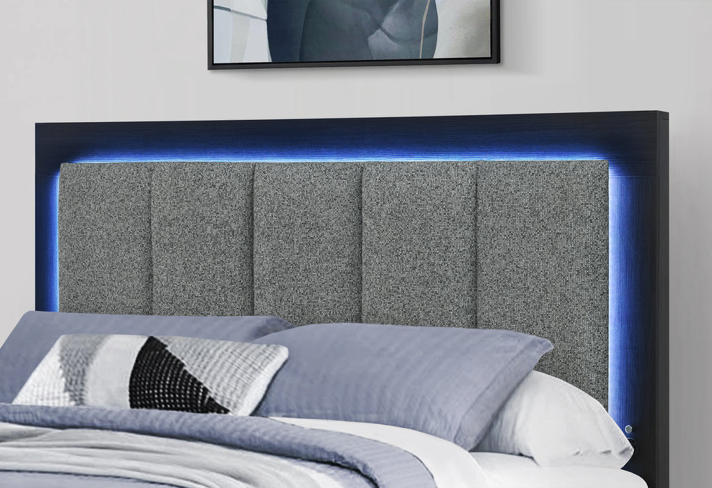 EMMA BLACK/GREY FULL BED GROUP - De Avenue Furniture