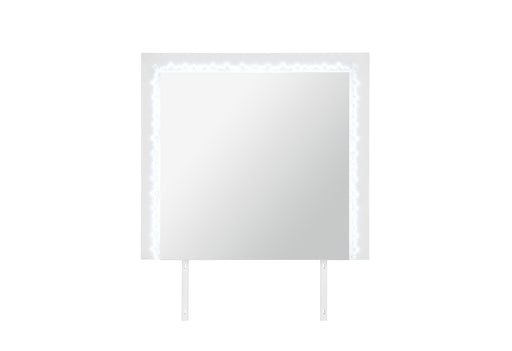 NAOMI SILVER MARBLE MIRROR WITH LED - De Avenue Furniture