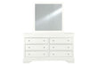 POMPEI METALLIC WHITE MIRROR - De Avenue Furniture