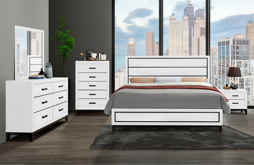 KATE WHITE QUEEN BED GROUP - De Avenue Furniture