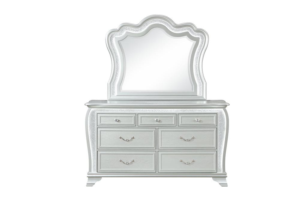 ARIA SILVER DRESSER WITH LED - De Avenue Furniture