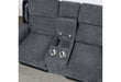 U5914/U5915 GREY/BLACK REC SOFA/CRLS W/IMMERSIVE SOUND & BLUE LED - De Avenue Furniture