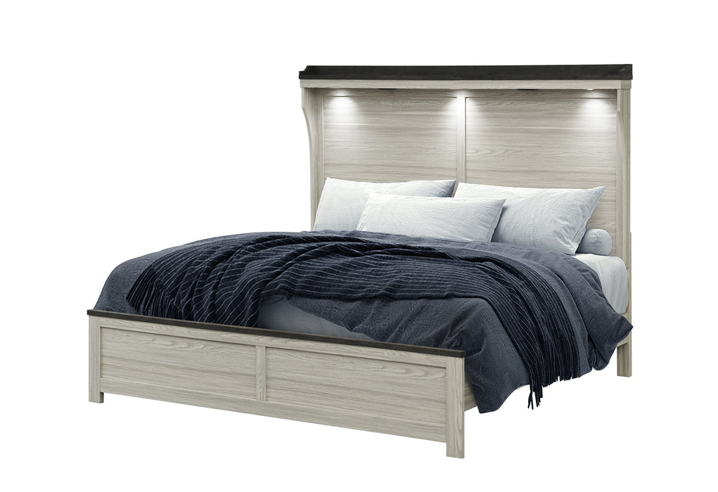 ASHLEY BROWN QUEEN BED - De Avenue Furniture