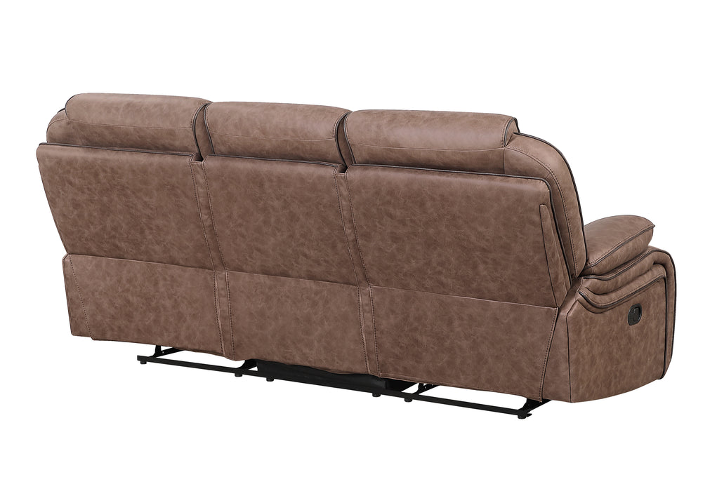 U2250 BROWN RECLINING SOFA - De Avenue Furniture