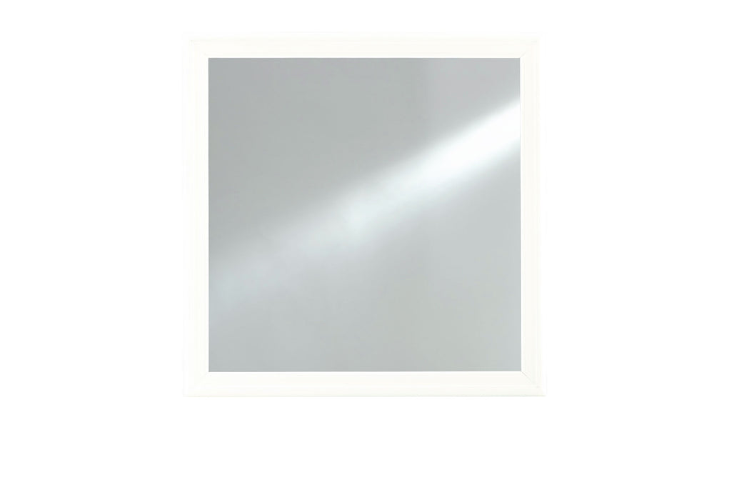 POMPEI METALLIC WHITE MIRROR - De Avenue Furniture