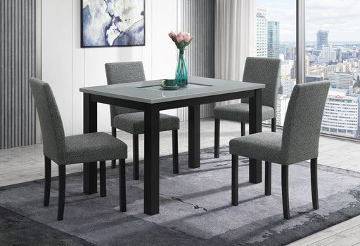 D8112 DINING TABLE WITH 4 D8112 DINING CHAIRS - De Avenue Furniture