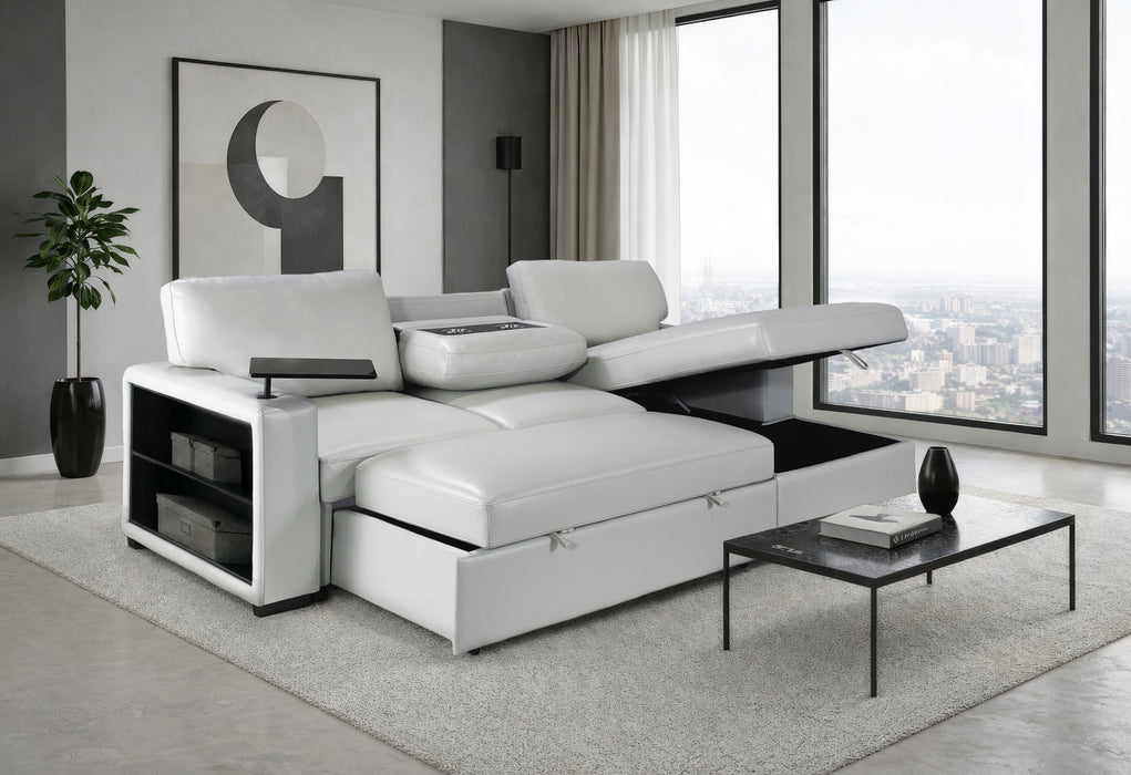 U0212 BLANCHE SILVER PULL OUT SOFA BED - De Avenue Furniture