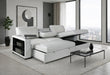 U0212 BLANCHE SILVER PULL OUT SOFA BED - De Avenue Furniture