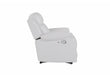 U6026 BLANCHE WHITE GLIDER RECLINER WITH LED - De Avenue Furniture