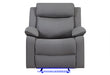 U6026 GREY PU 46A GLIDER RECLINER WITH LED - De Avenue Furniture