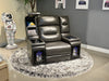 MVP BLANCHE BLACK POWER RECLINER WITH POWER HEADREST - De Avenue Furniture