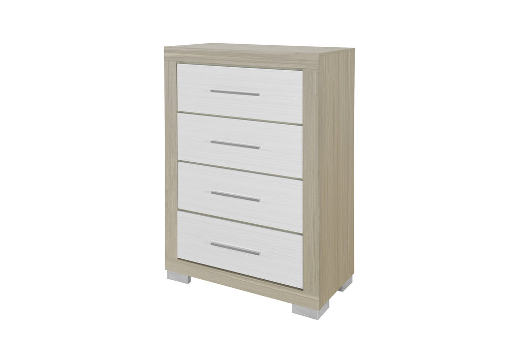 EMMA NATURAL/WHITE CHEST - De Avenue Furniture