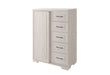 CLARA BEIGE SLIDING DOOR CHEST - De Avenue Furniture
