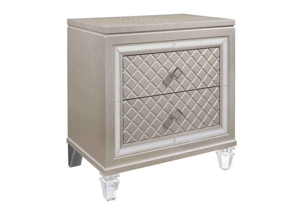 PARIS CHAMPAGNE NIGHTSTAND - De Avenue Furniture