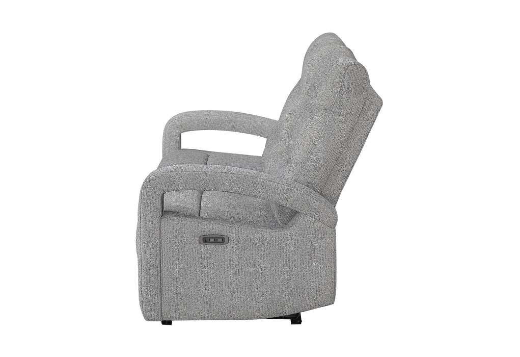 U6611 GREY 15 POWER RECLINING SOFA WITH LED - De Avenue Furniture