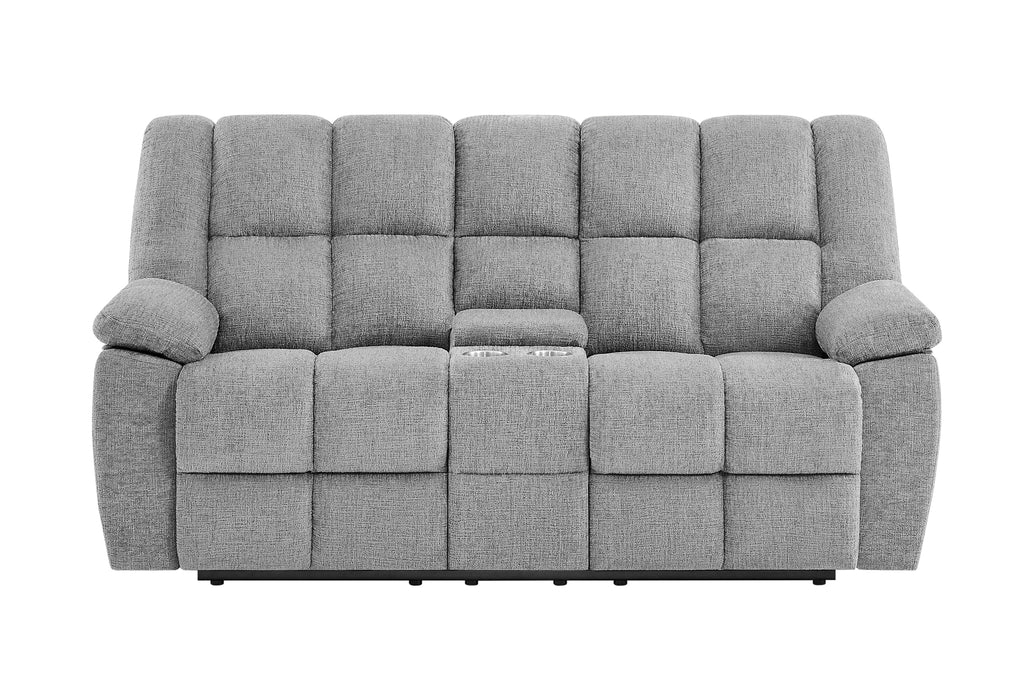 U6000 SMOKE CONSOLE RECLINING LOVESEAT - De Avenue Furniture