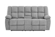 U6000 SMOKE CONSOLE RECLINING LOVESEAT - De Avenue Furniture