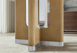 D3124 NATURAL DINING TABLE 48" AND 6 D1248 DINING CHAIR - De Avenue Furniture