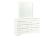 POMPEI METALLIC WHITE MIRROR - De Avenue Furniture