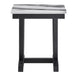 T1319 BLK/WHT END TABLE - De Avenue Furniture