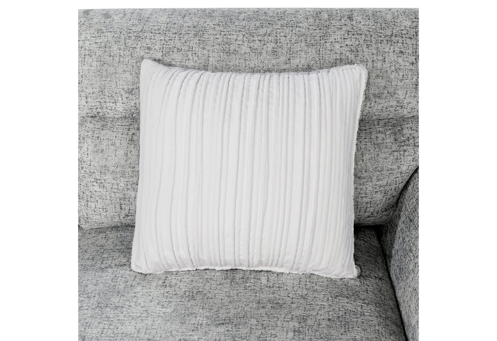 U9401 NICKEL SOFA BED SECTIONAL WITH 3 PILLOWS AND OTTOMAN - De Avenue Furniture