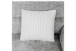 U9401 NICKEL SOFA BED SECTIONAL WITH 3 PILLOWS AND OTTOMAN - De Avenue Furniture