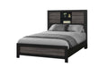 LISBON GREY/BLACK BOOKCASE FULL BED - De Avenue Furniture