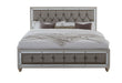 RILEY SILVER KING BED, DRESSER, MIRROR, NIGHTSTAND - De Avenue Furniture