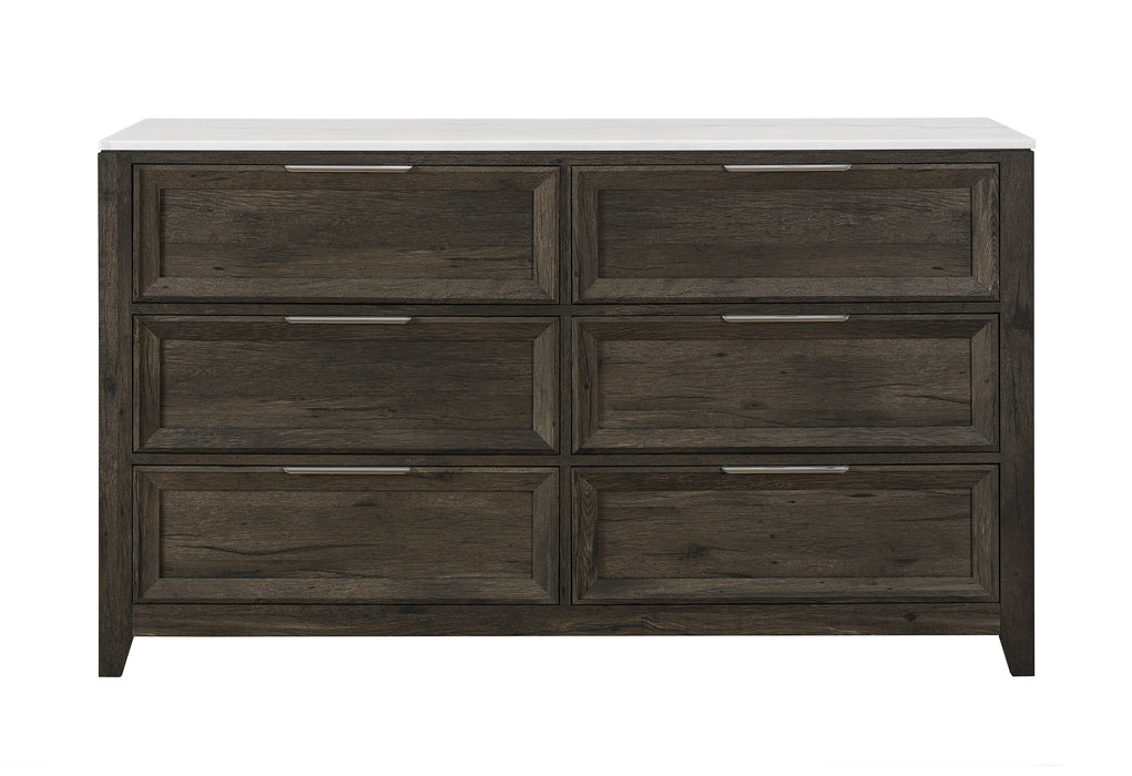 MARIAH DARK BROWN DRESSER - De Avenue Furniture