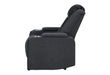 U8000 BLACK POWER RECLINER W/ POWER HEADREST & LED LIGHT - De Avenue Furniture
