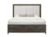 MARIAH DARK BROWN KING BED - De Avenue Furniture