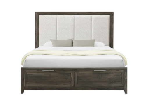 MARIAH DARK BROWN KING BED - De Avenue Furniture