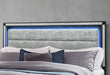 SOLEIL CHARCOAL KING BED GROUP WITH COOLER AND SPEAKER - De Avenue Furniture