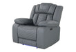 U7068 GREY 10 PWR REC SOFA/PWR CON REC LOVESEAT WITH LED - De Avenue Furniture