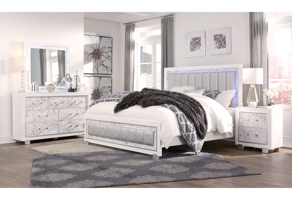 SANTORINI WHITE CHEST - De Avenue Furniture