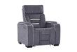 U1895 GREY P2 RECLINER WITH IS AND LED - De Avenue Furniture