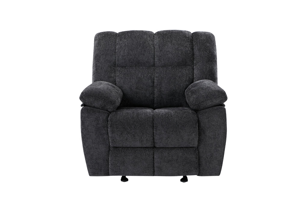U6000 BLACK GLIDER RECLINER - De Avenue Furniture