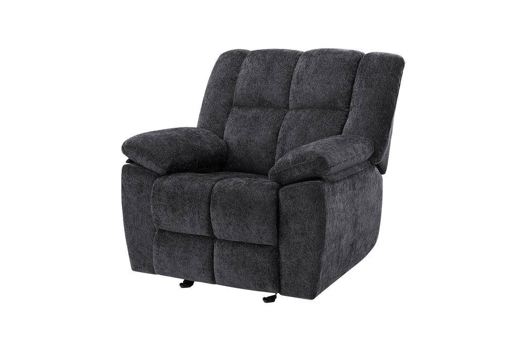 U6000 BLACK GLIDER RECLINER - De Avenue Furniture