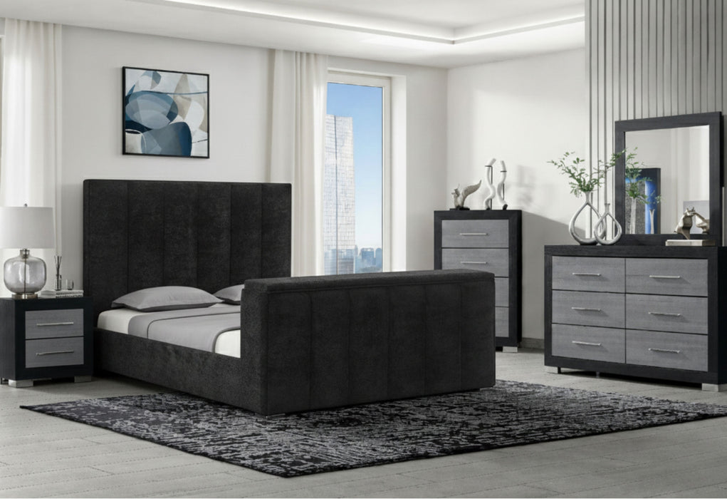 SERENITY/EMMA ONYX KING BED GROUP - De Avenue Furniture