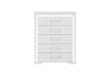 NAOMI SILVER MARBLE CHEST WITH LED - De Avenue Furniture