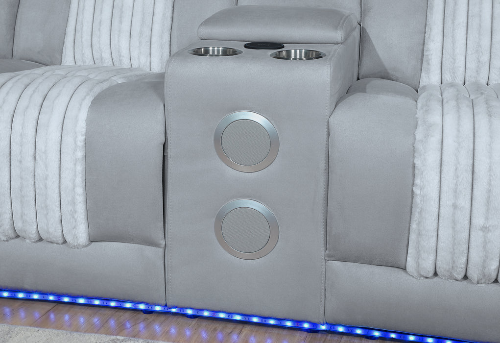 U8000 GREY P2 SECTIONAL WITH LED - De Avenue Furniture